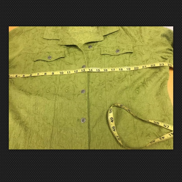 Additions, by Chico’s, blouse, green, size 3.: - Picture 5 of 6